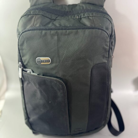 Tumi Tech Backpack laptop tablet Ballistic Green/Black Nylon